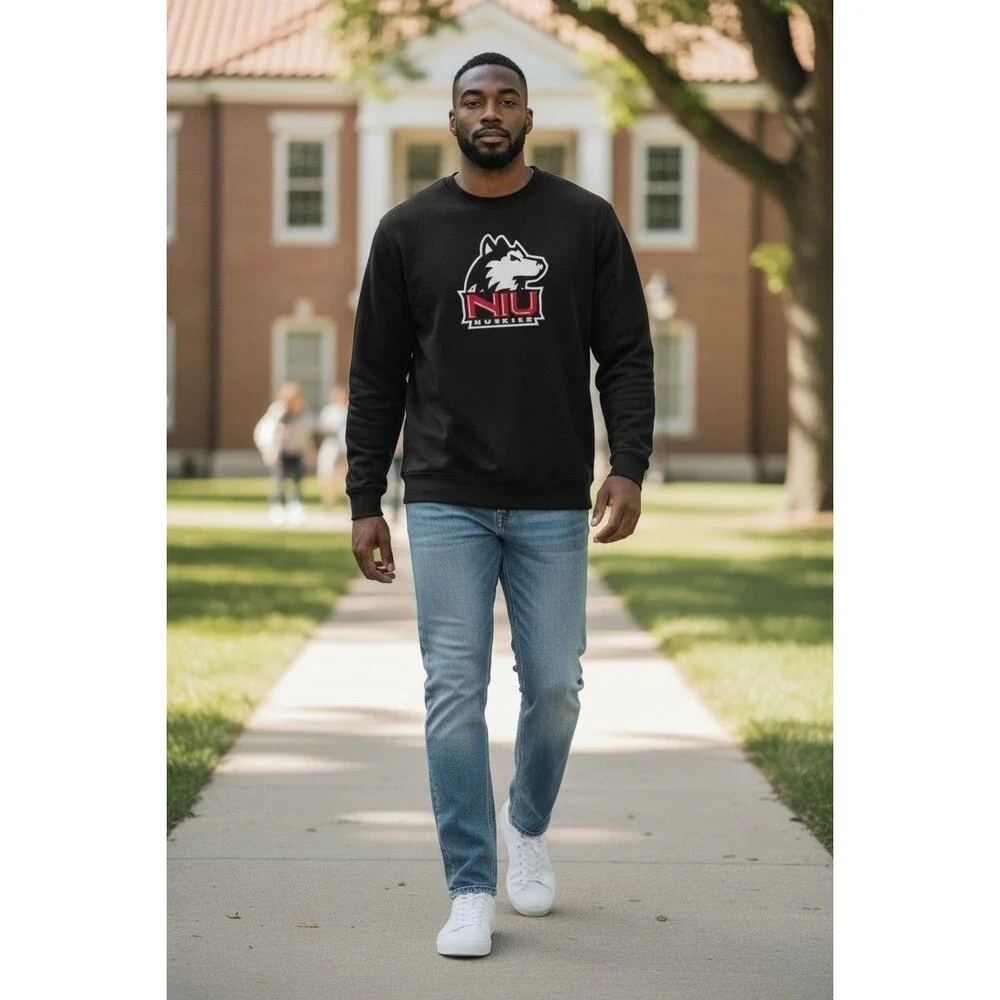 Vintage Adidas NIU Huskies Northern Illinois Men XL Pullover Sweatshirt